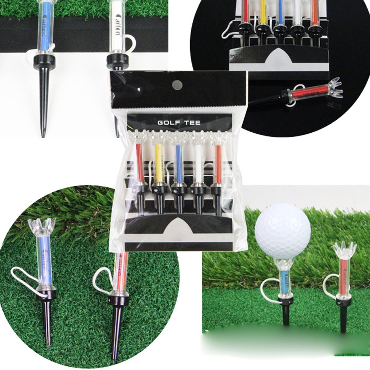 (🔥Last Day Promotion - 50% off)Golf Tee with Magnetic Plastic 360 degree Bounce